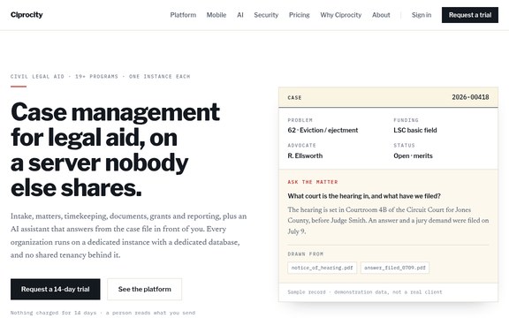 ciprocity.com home page